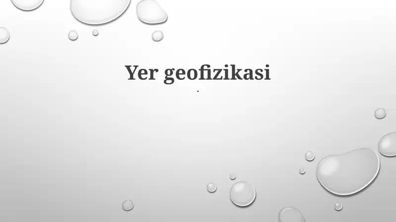 Yer geofizikasi