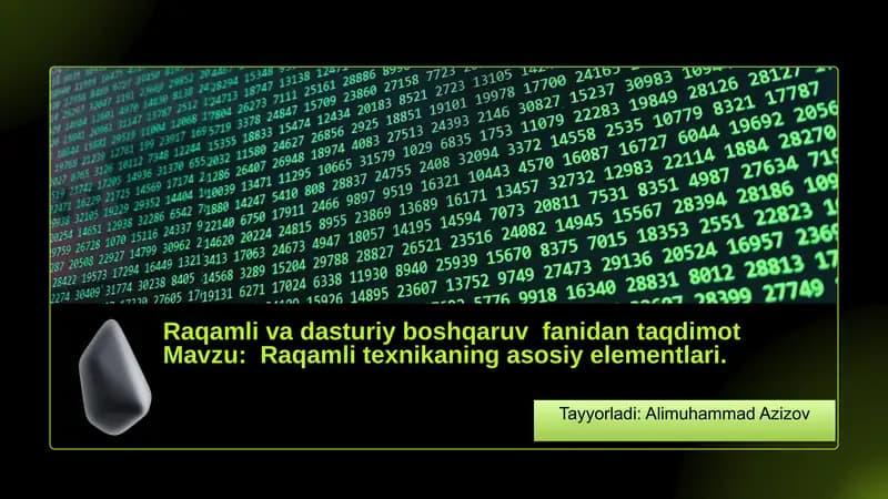 Raqamli Texnika Tarixi