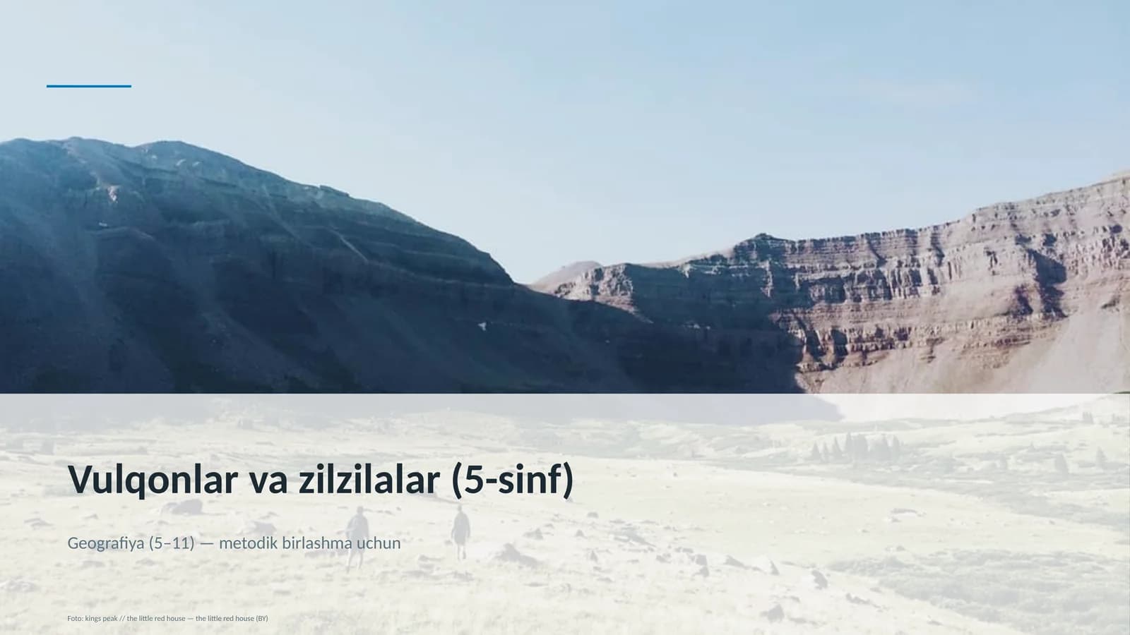 Vulqonlar va zilzilalar (5-sinf)