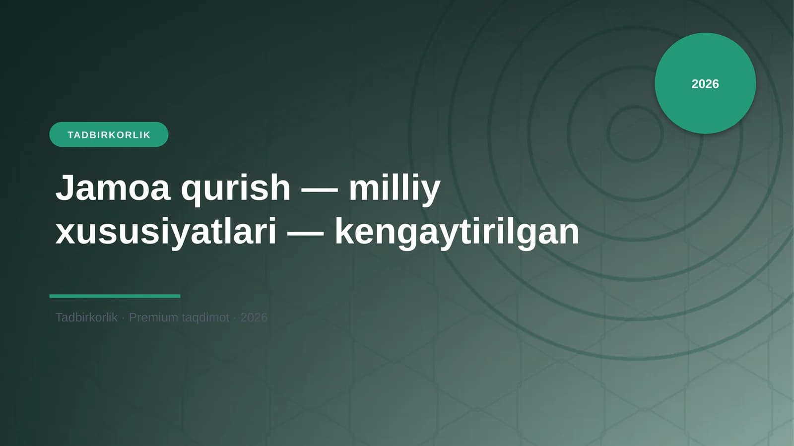 Jamoa qurish — milliy xususiyatlari — kengaytirilgan