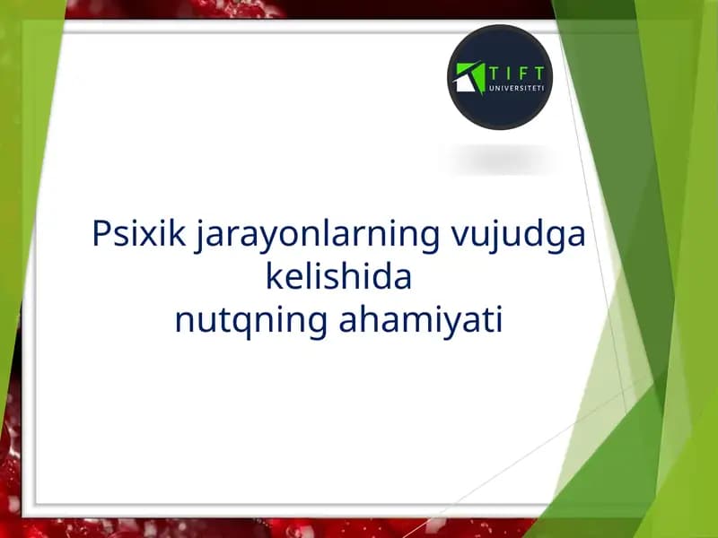 Nutqning O'zaki Vayoz maravi