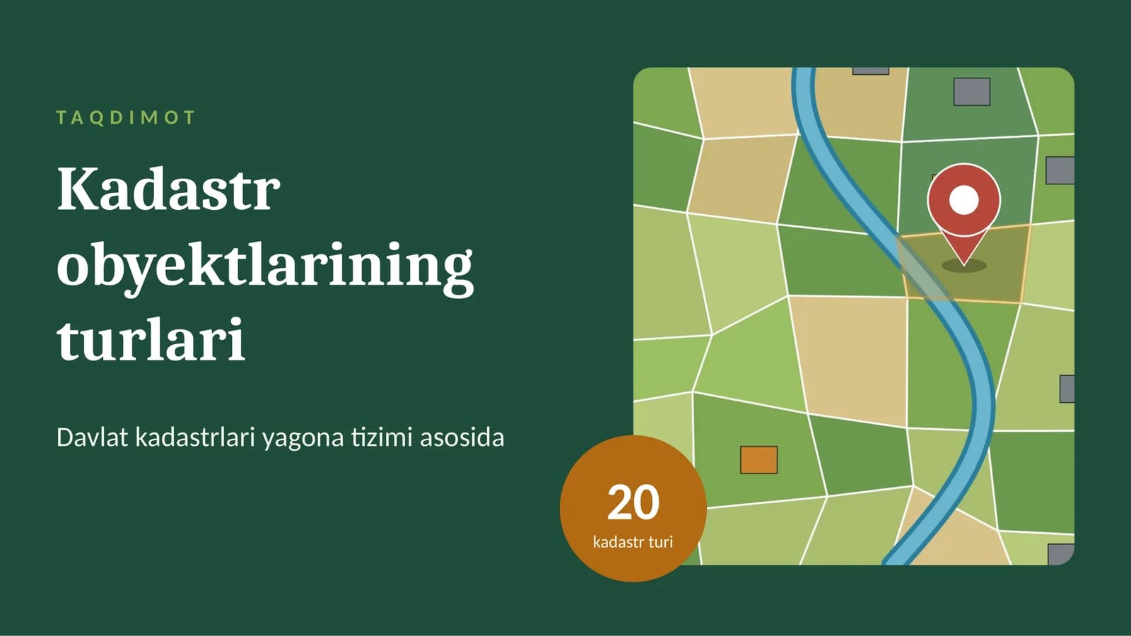 Kadastr obyektlarining turlari