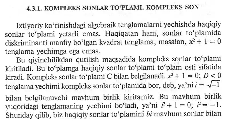 Kompleks sonlar