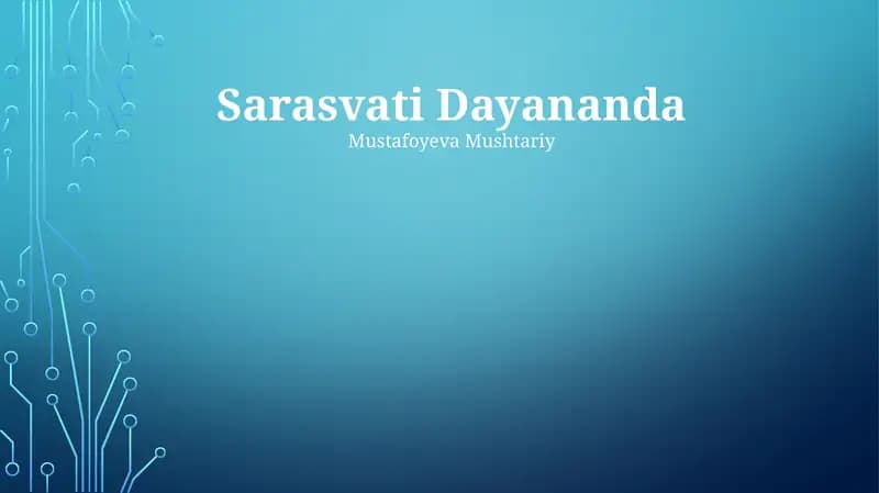 Sarasvati Dayananda