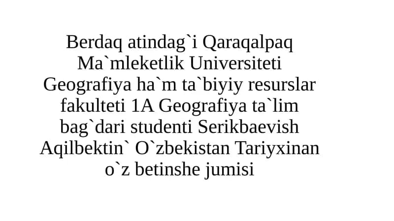 Geografiya ta`lim bag`dari