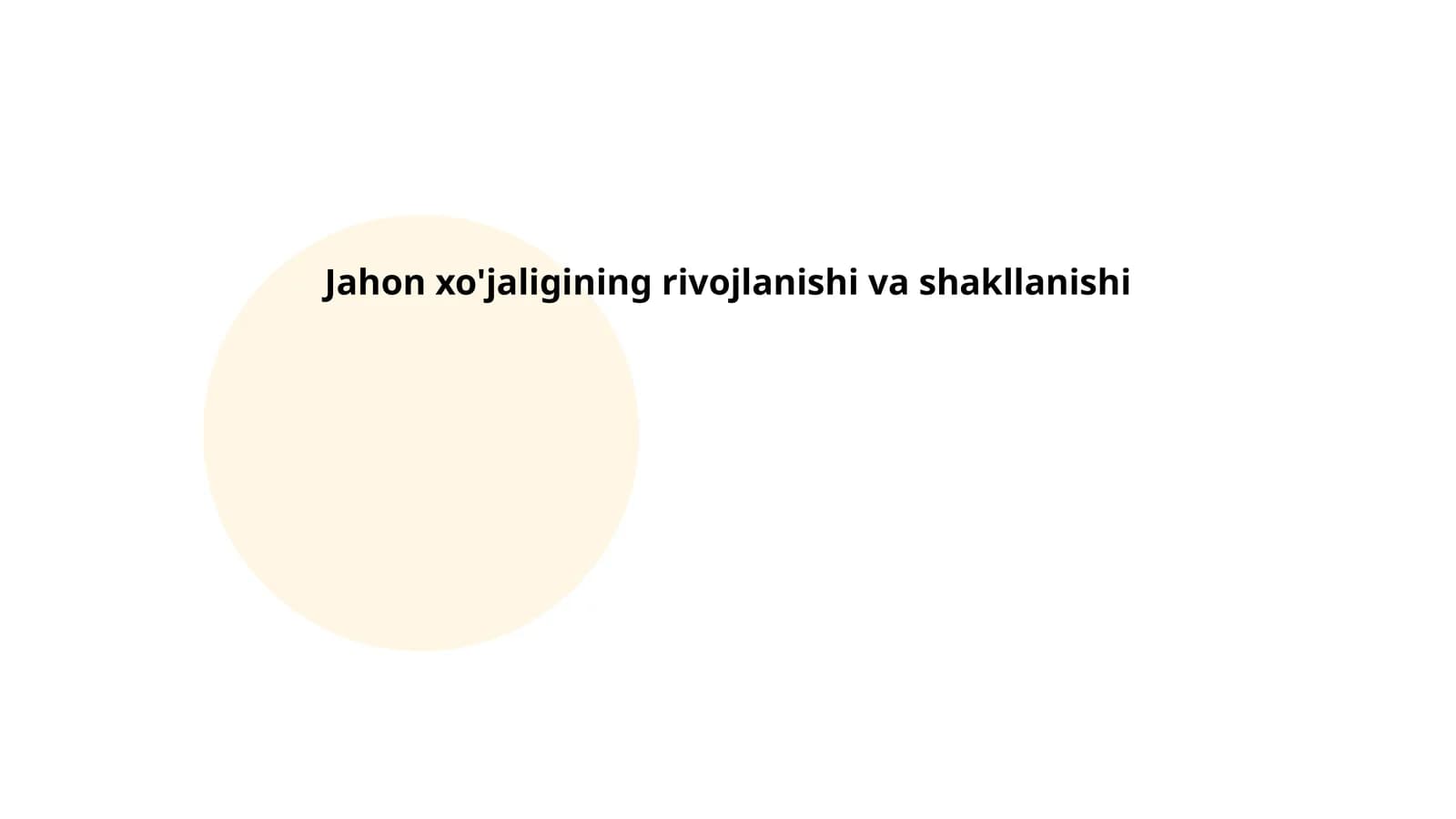 Qishloq xo'jaligining kelib chiqishi