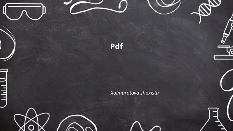 PDF format nima?