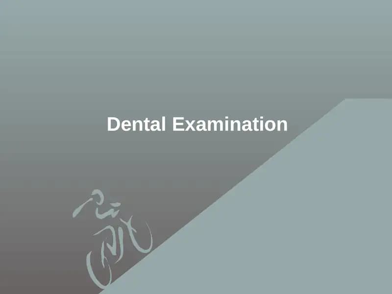 Dental Examination