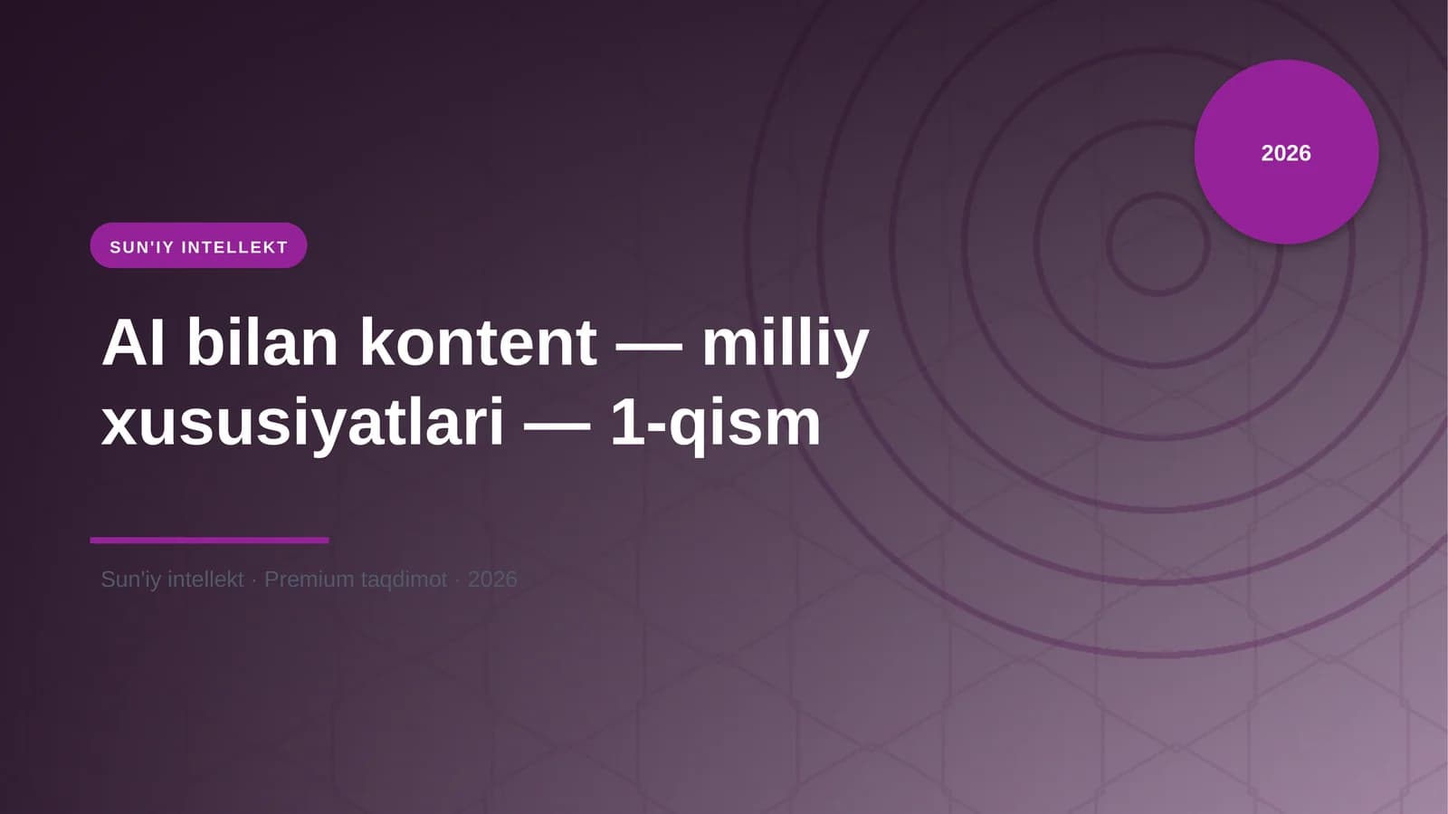 SUN'IY INTELLEKT