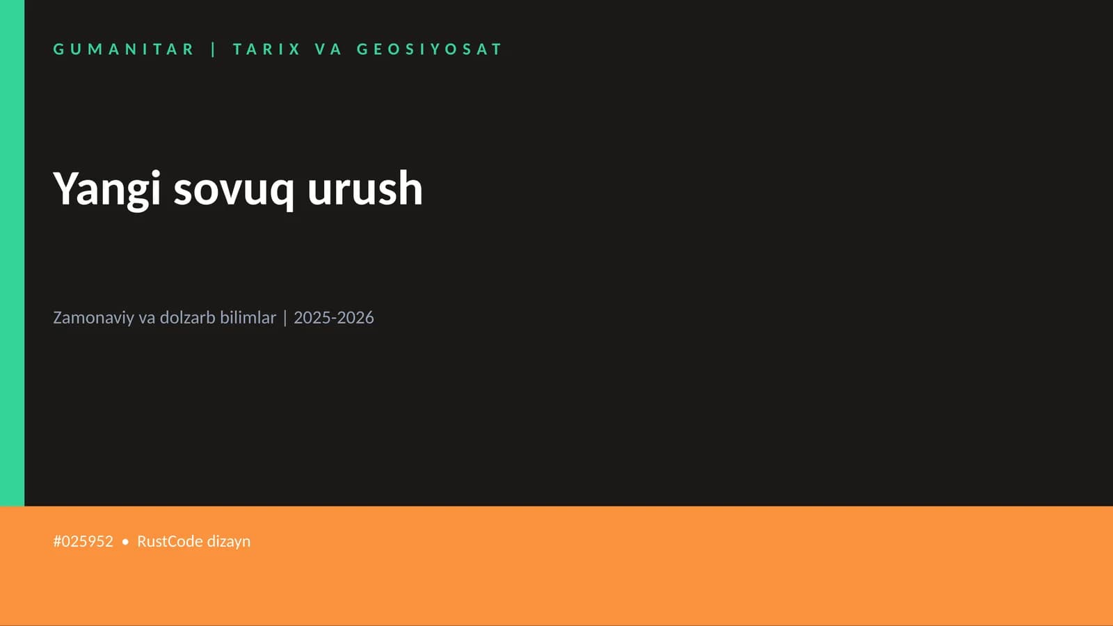 Yangi sovuq urush
