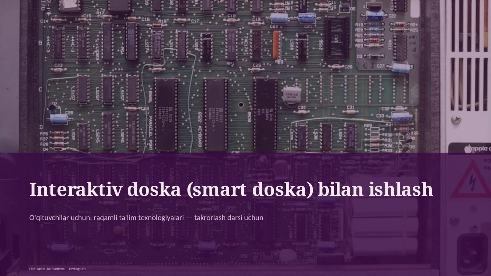 Interaktiv doska (smart doska) bilan ishlash