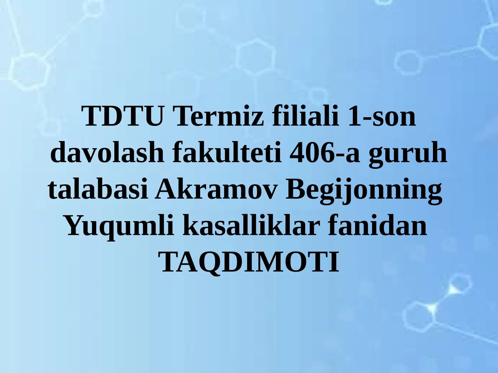 O‘tkir virusli gepatit va balantadiaz