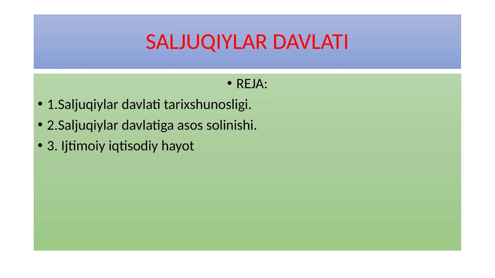 Салжуқийлар давлати