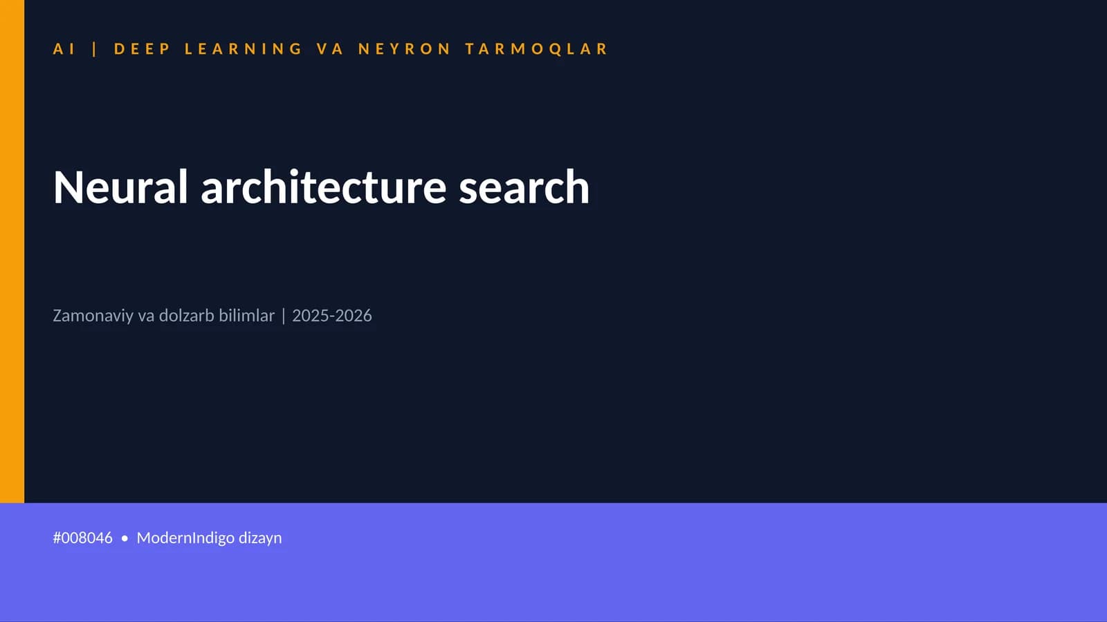AI | DEEP LEARNING VA NEYRON TARMOQLAR
