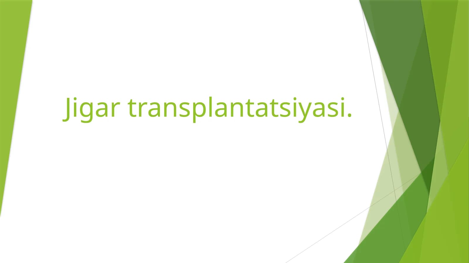 Jigar transplantatsiyasi