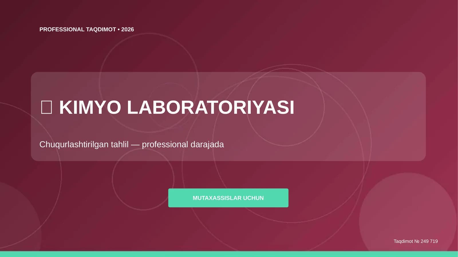 KIMYO LABORATORIYASI