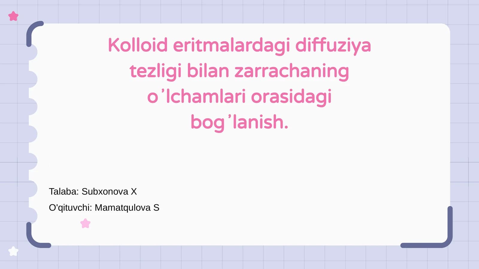 Kolloid eritmalarda diffuziya