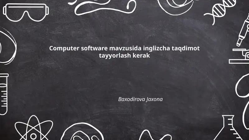 Computer software