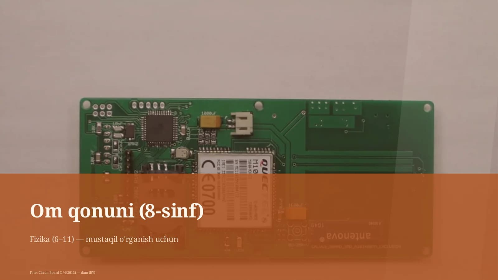 Om qonuni (8-sinf)