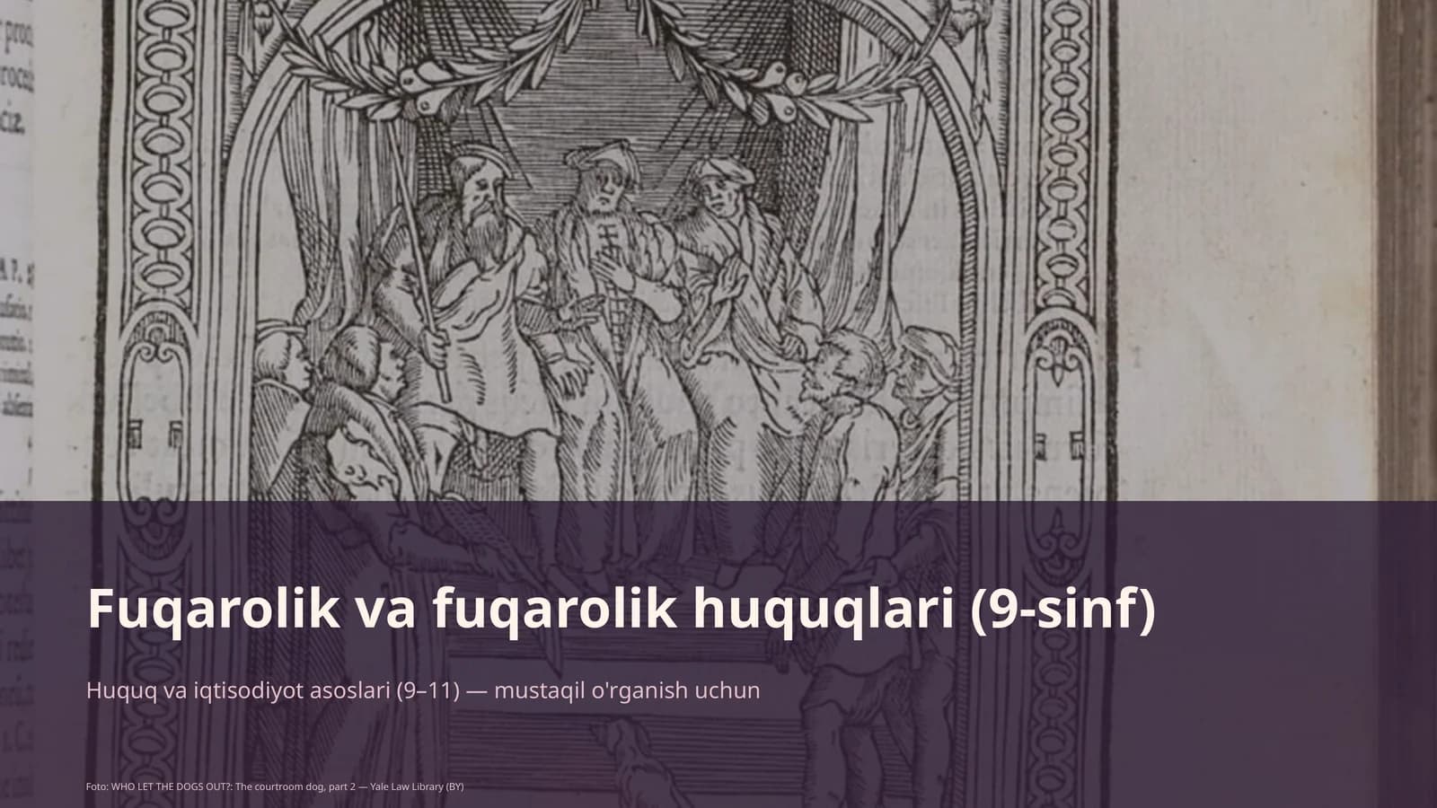 Fuqarolik va fuqarolik huquqlari (9-sinf)