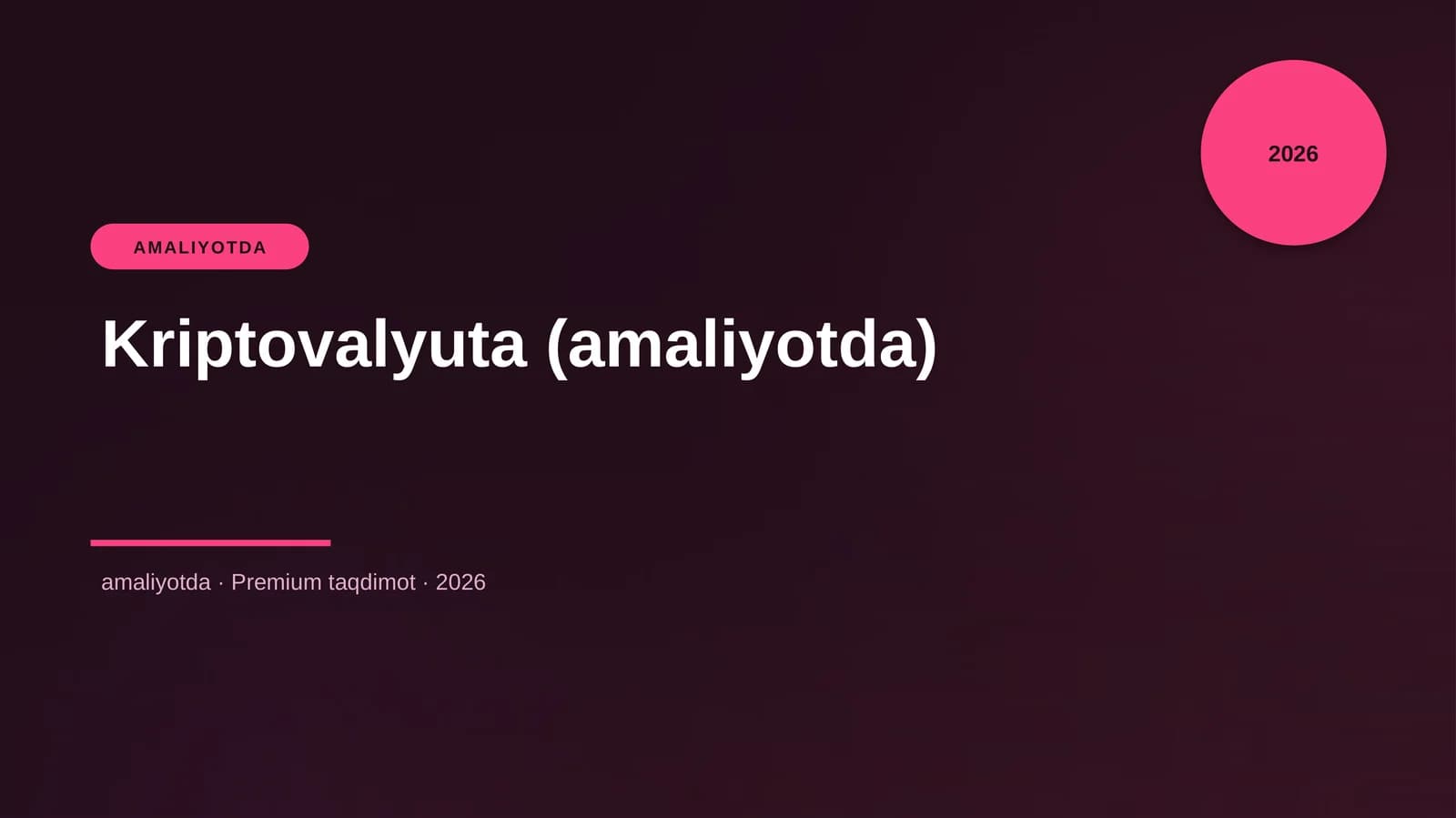 Kriptovalyuta (amaliyotda)