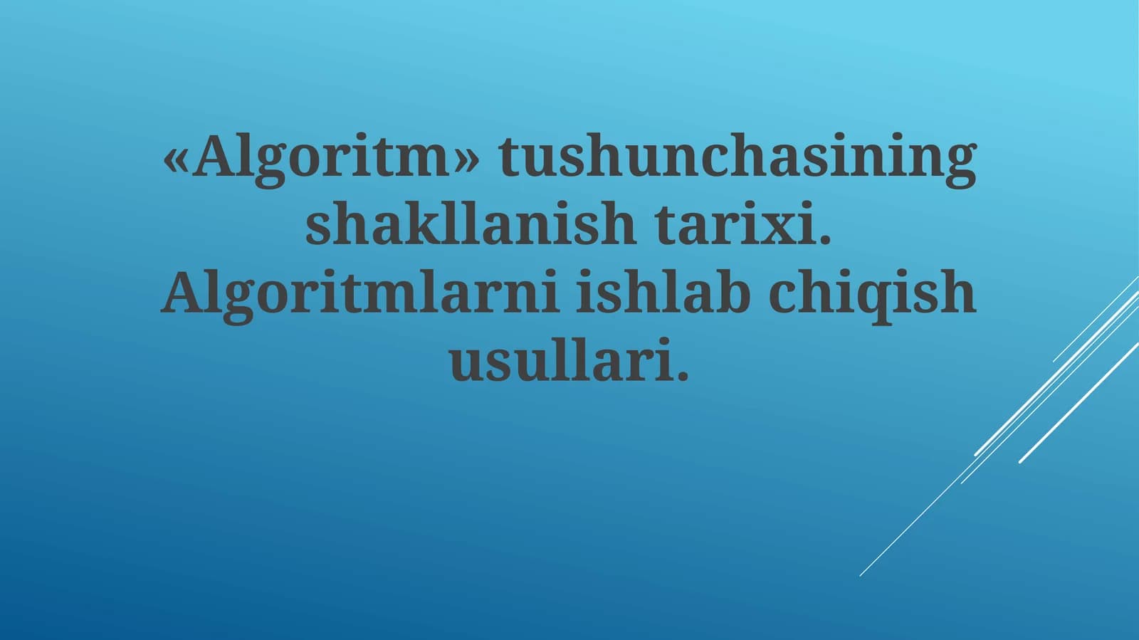 Al-Xorazmiyning hissasi