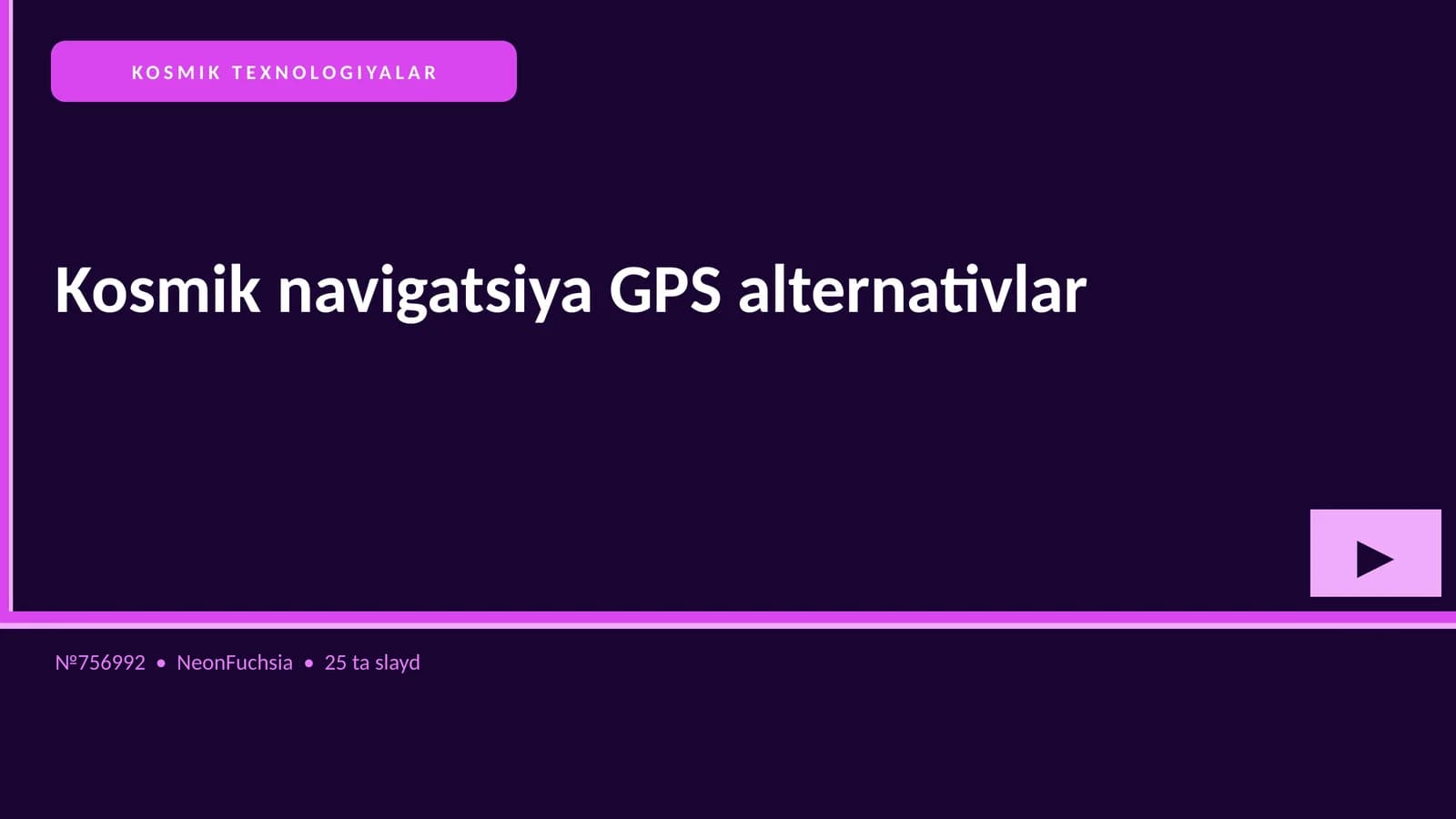 Kosmik navigatsiya GPS alternativlar