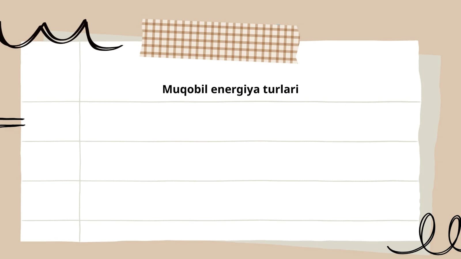 Muqobil energiya turlari