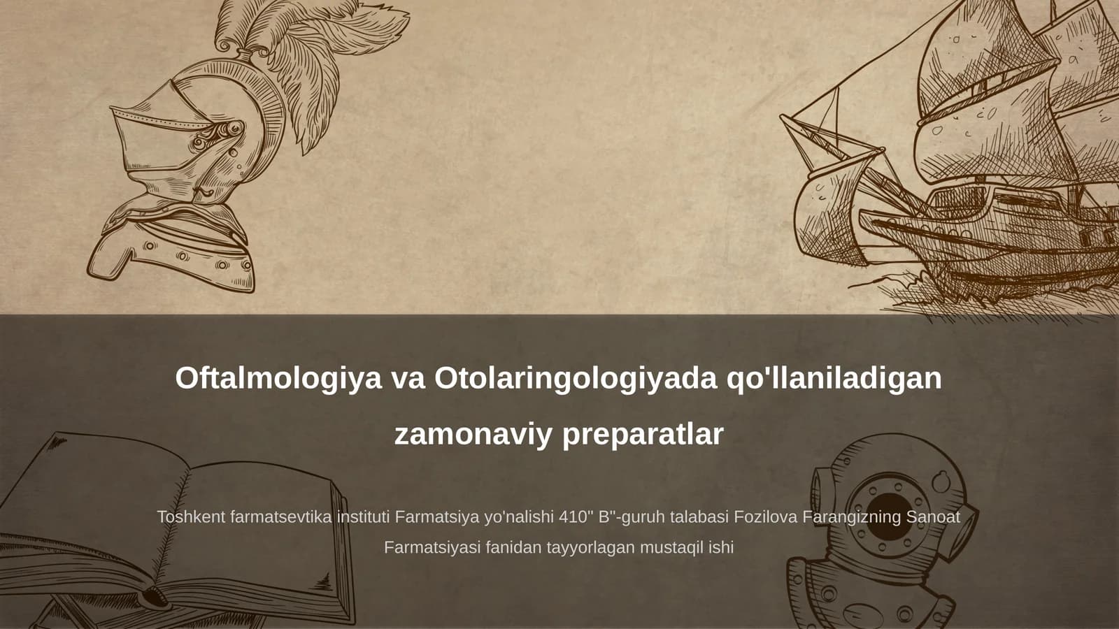 Oftalmologiyada qo'llaniladigan zamonaviy preparatlar