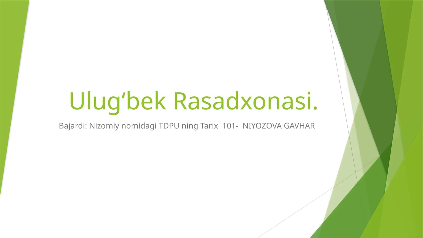 Ulug‘bek Rasadxonasi