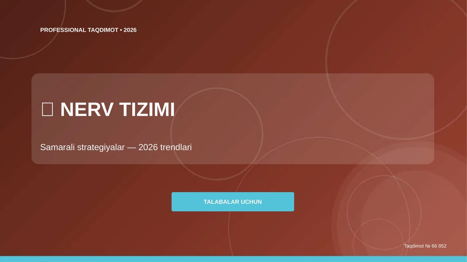 Nerv tizimi: samarali strategiyalar (2026 trendlari)