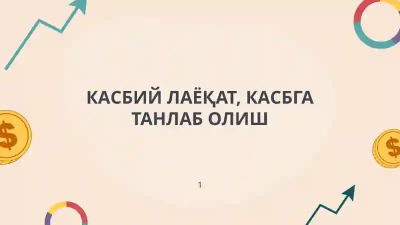 Касбий Лаёқат, Касбга танлаб олиш