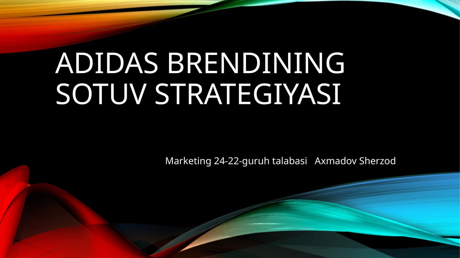 ADIDAS Brendi sotuv strategiyasi