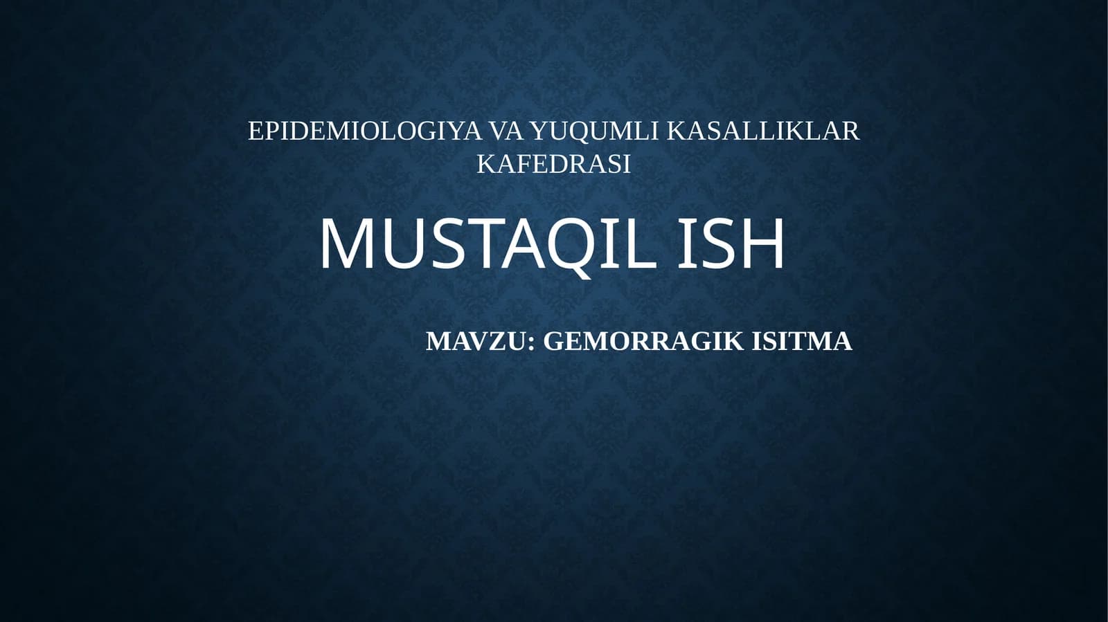 GEMORRAGIK ISITMA
