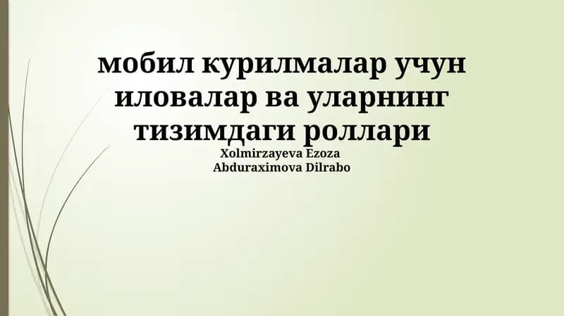 Mobil ilovalar