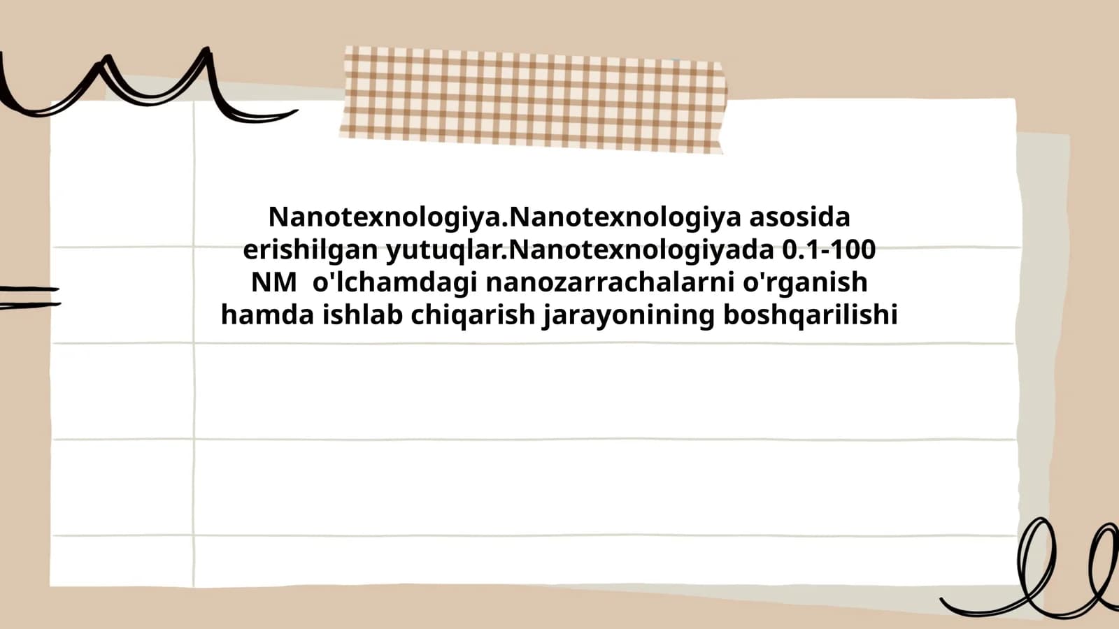 Nanotexnologiya