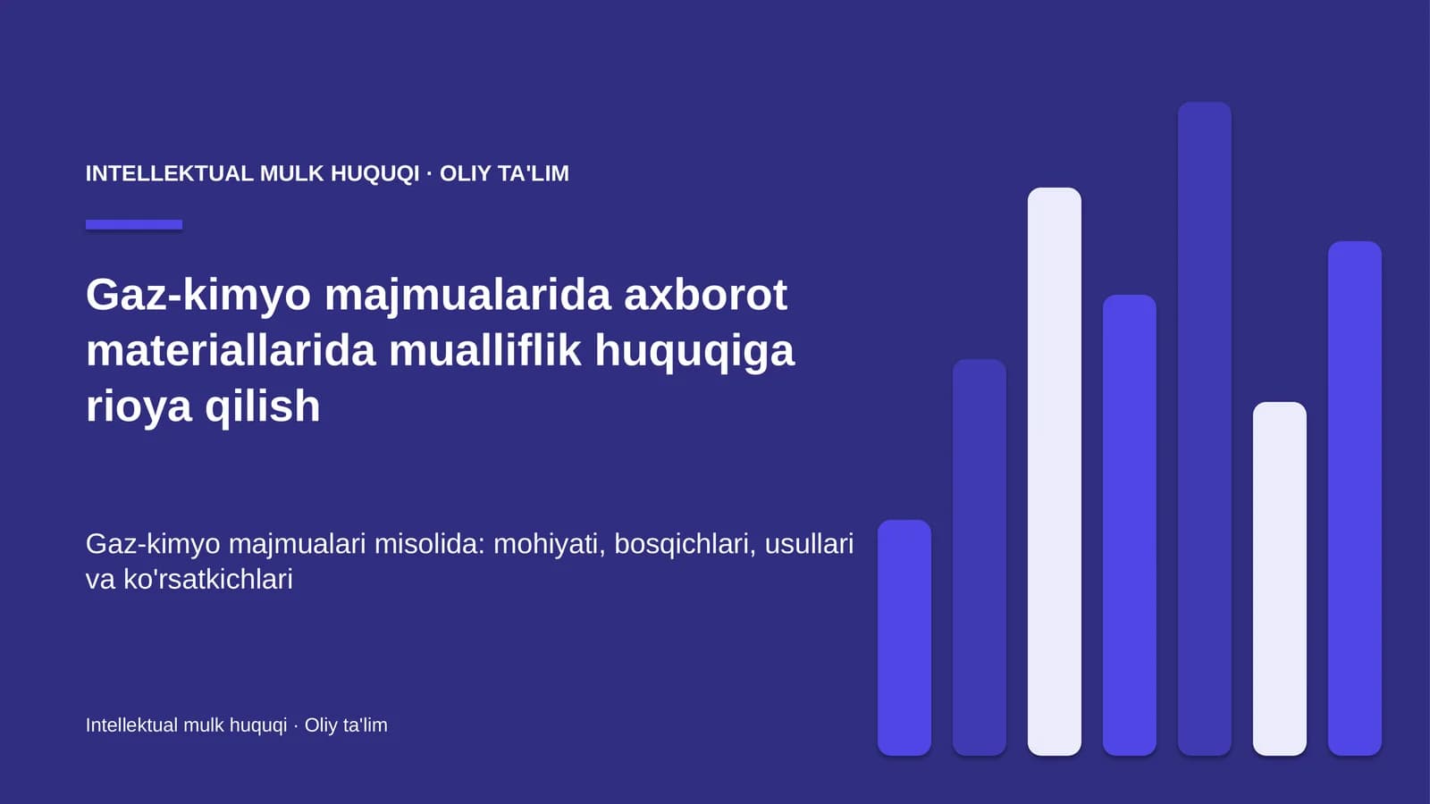 gaz kimyo majmualarida axborot materiallarida mualliflik huquqiga rioya qilish 5192