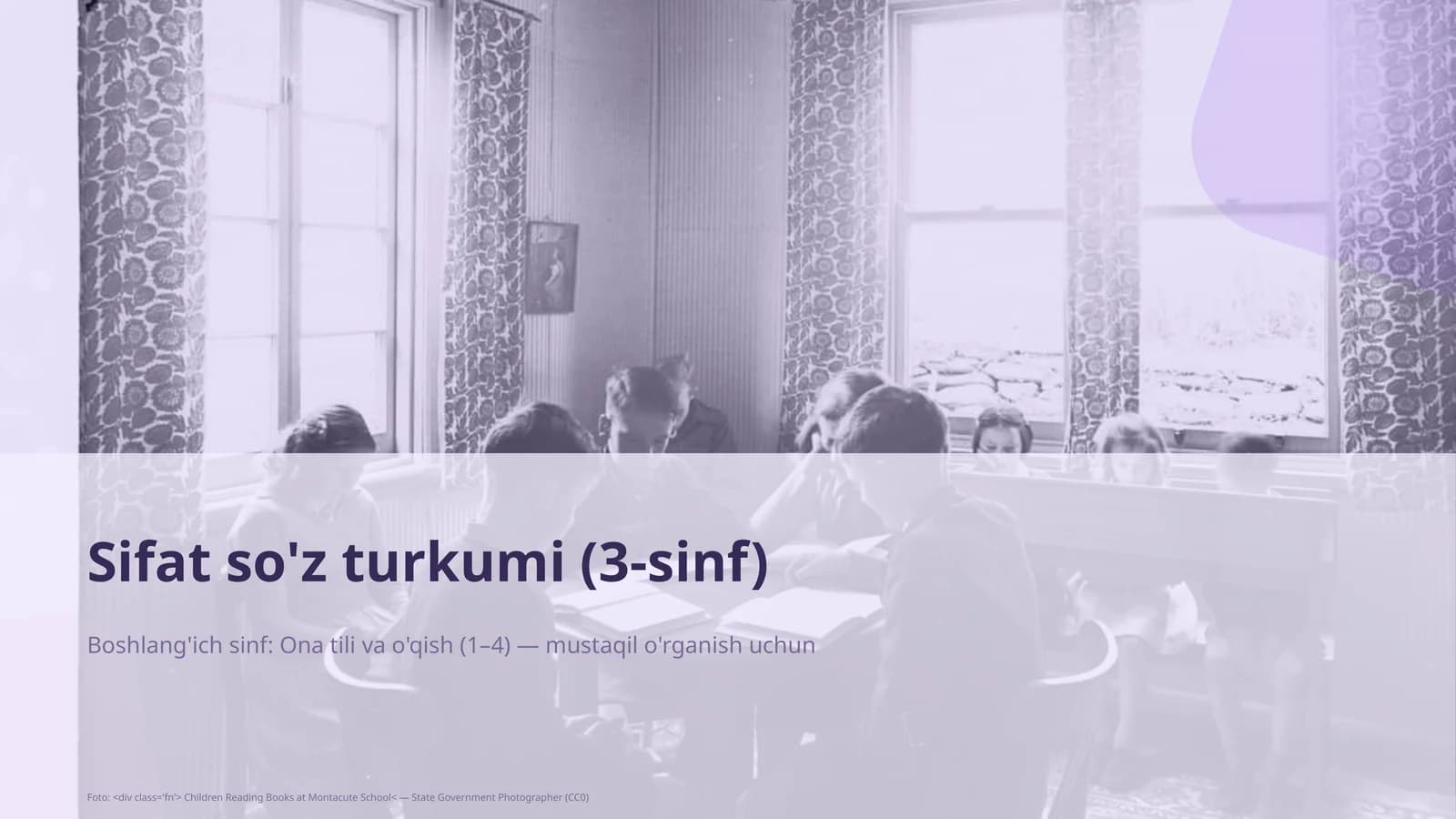 Sifat so'z turkumi (3-sinf)