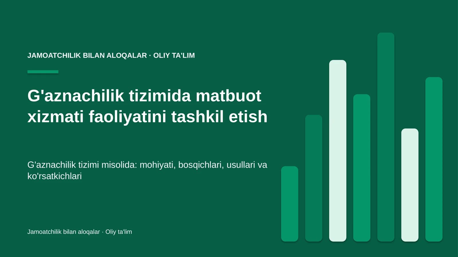 g'aznachilik tizimida matbuot xizmati faoliyatini tashkil etish 5392