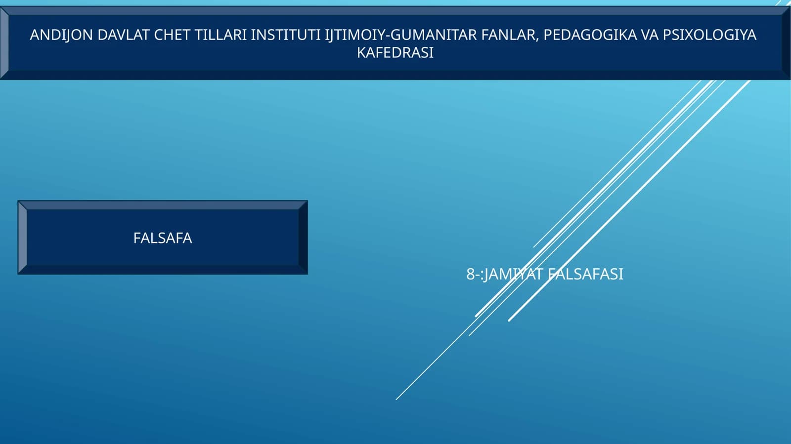 Jamiiyat falsafasi