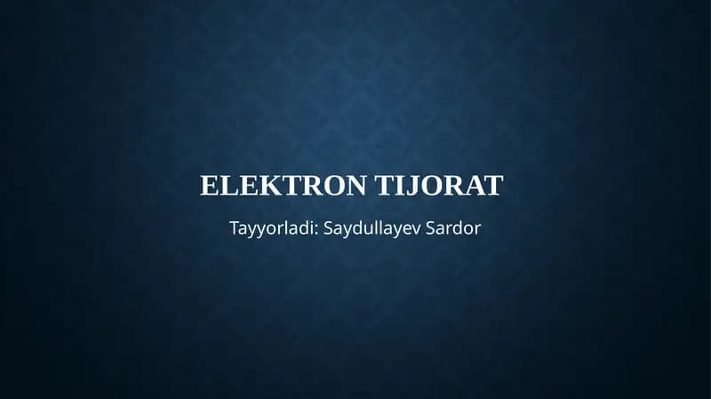 Elektrontijorat