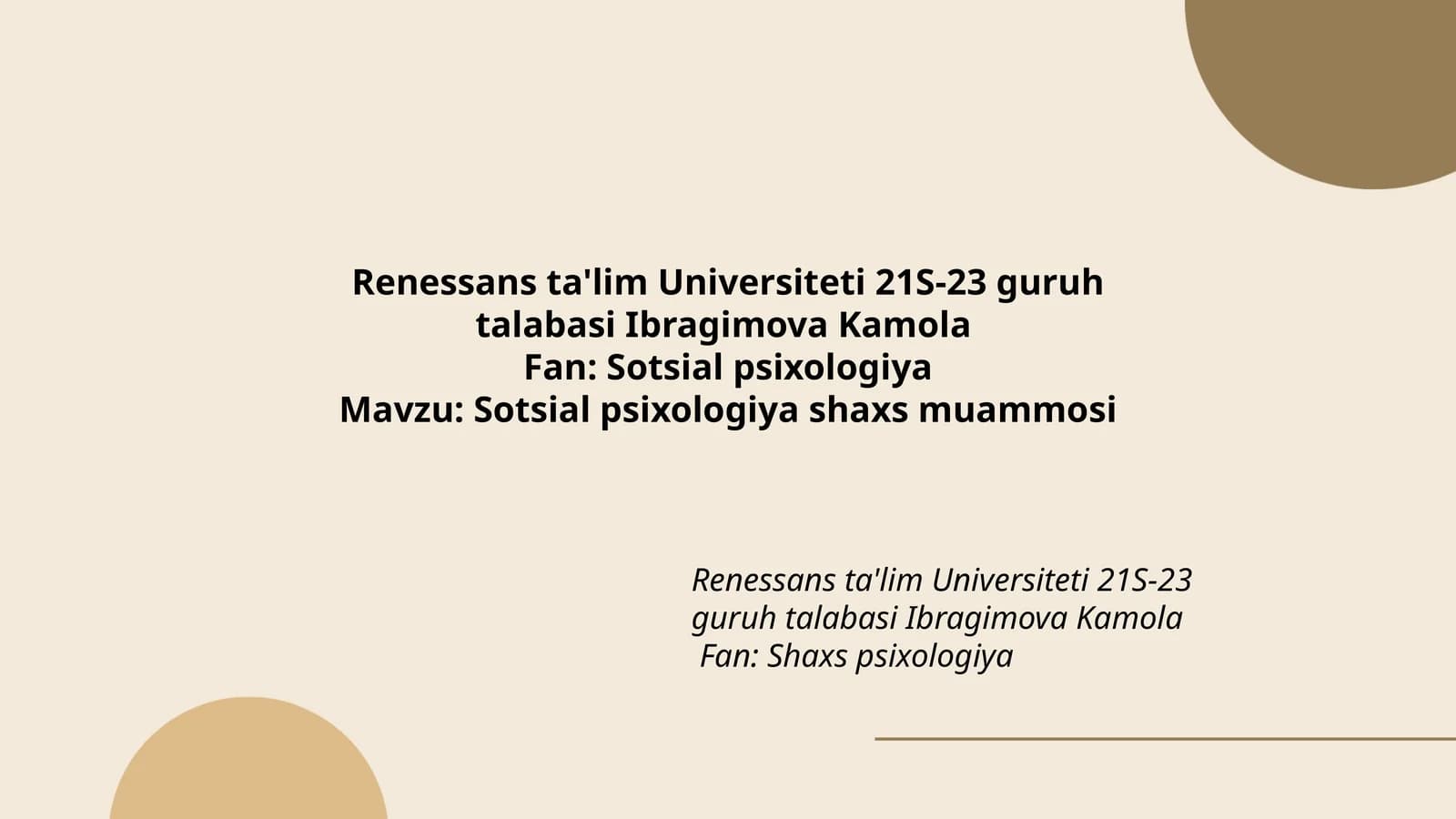 Sotsial psixologiya shaxs muammosi