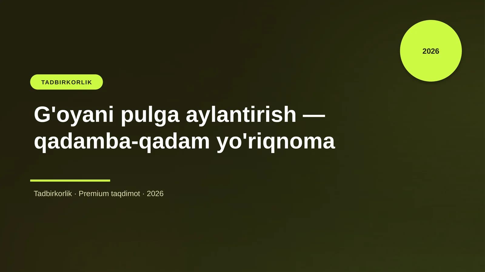 G'oyani pulga aylantirish — qadamba-qadam yo'riqnoma