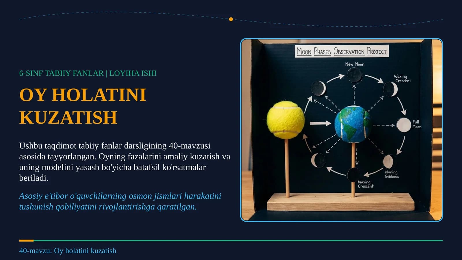 6-SINF TABIIY FANLAR | LOYIHA ISHI