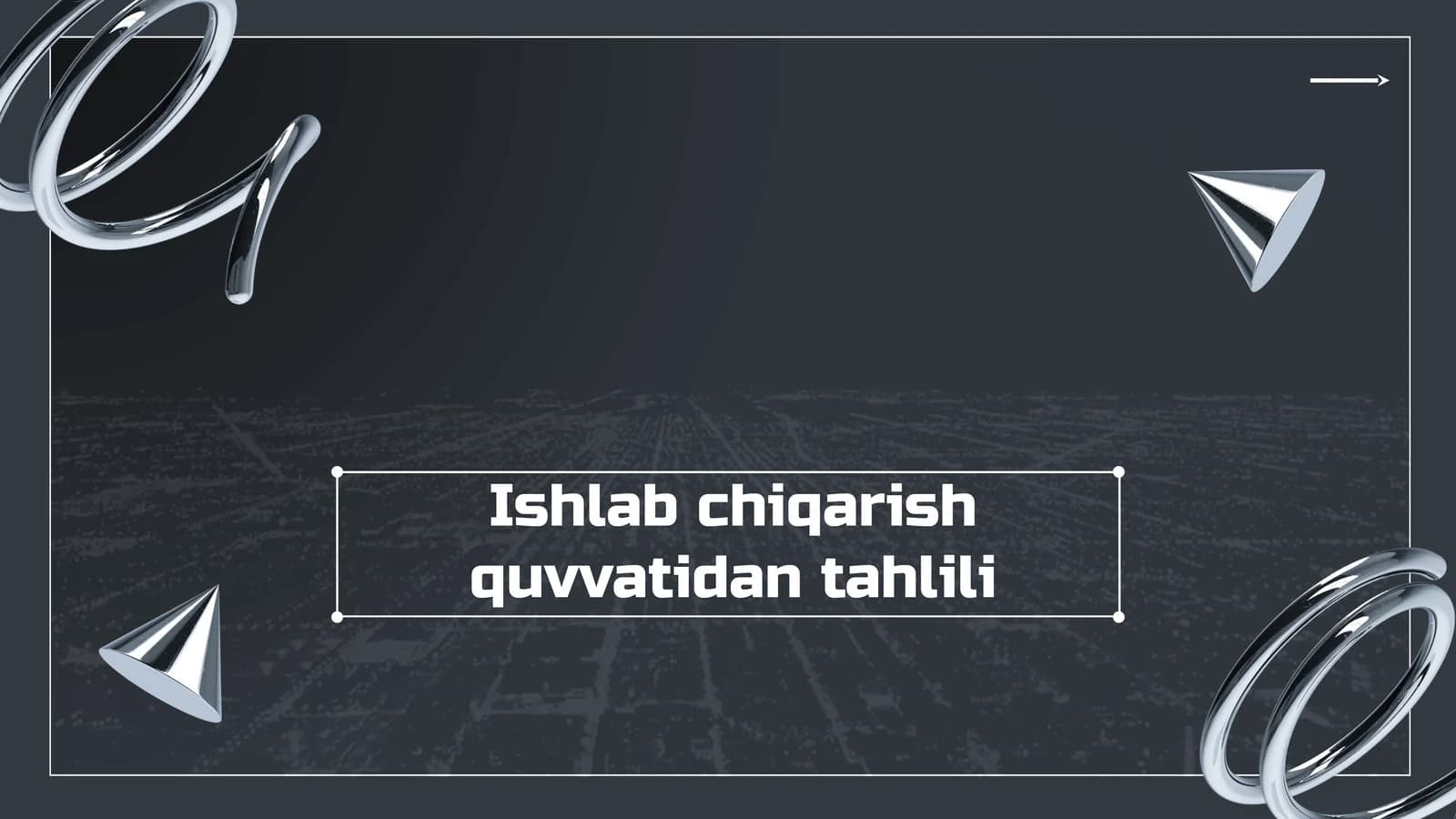 Ishlabchiqarish quvvatidan tahlili