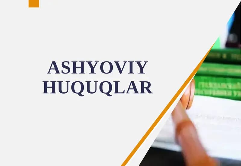 Ashyoviy huquqlar