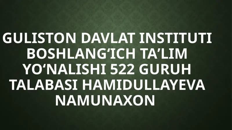Hozirgi kunda o‘qituvchi nutq texnikasi va notiqlik madaniyatini takomillashtirish