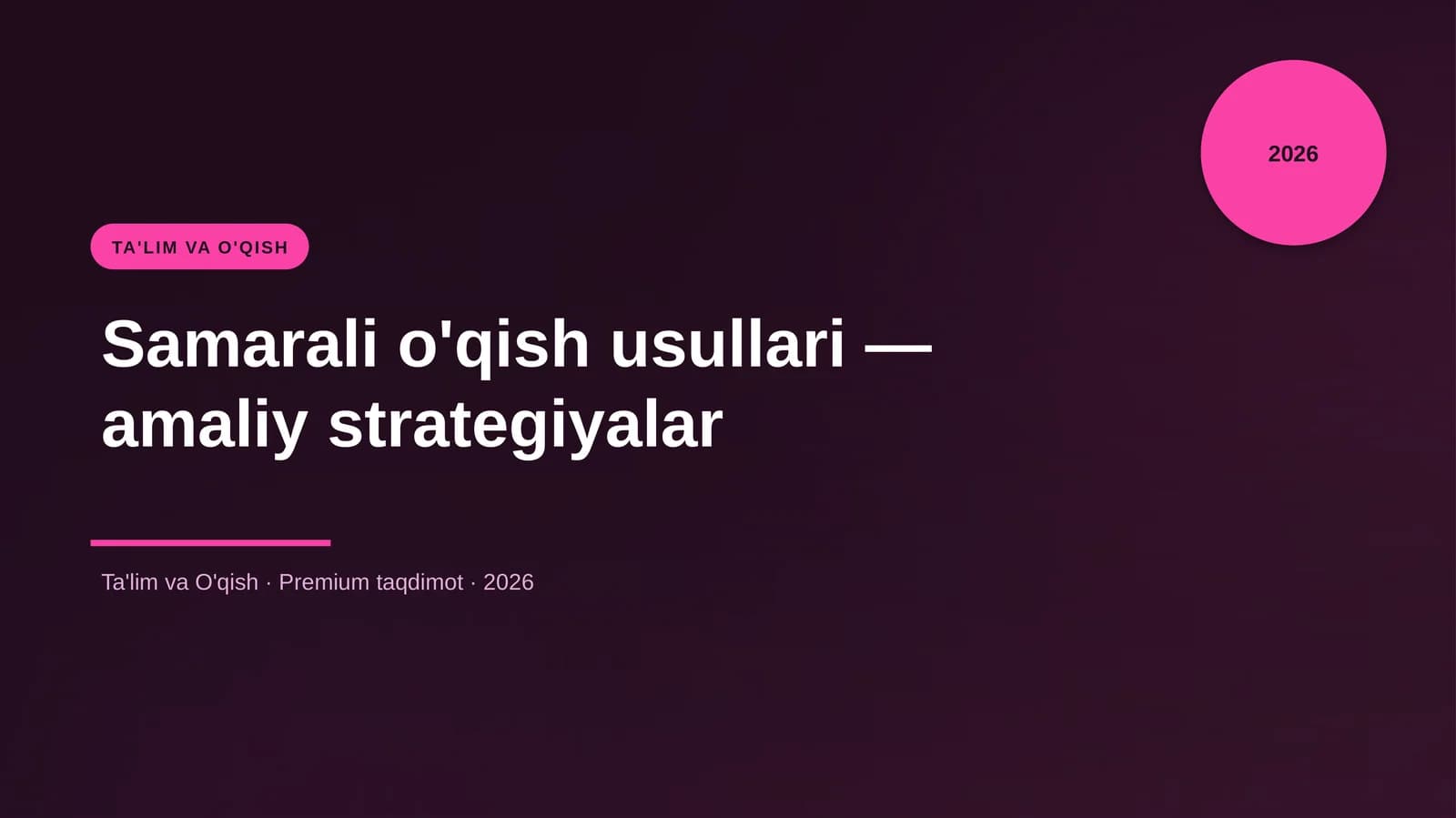 Samarali o'qish usullari — amaliy strategiyalar