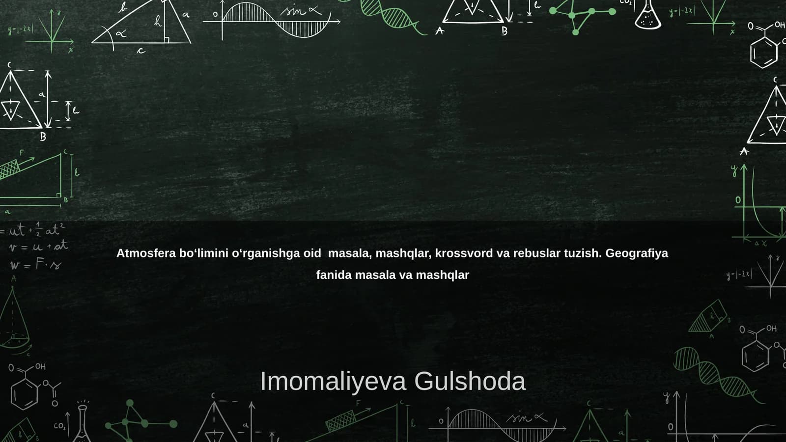 Atmosfera va iqlim o‘zgarishlari