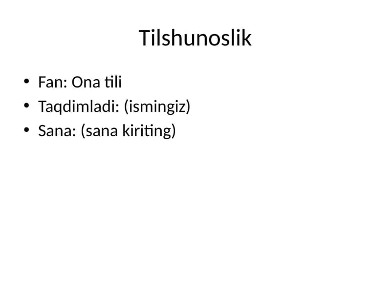 Tilshunoslik